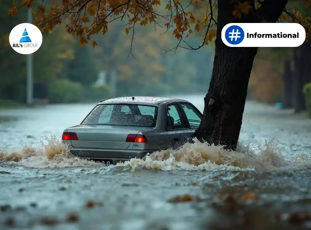 mobil terendam banjir