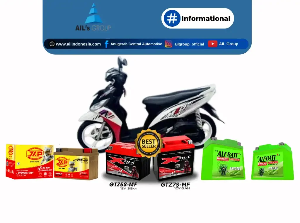 aki mio j berapa ampere